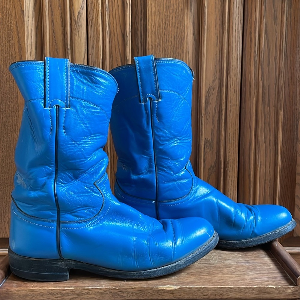Blue Justin Roper Boots